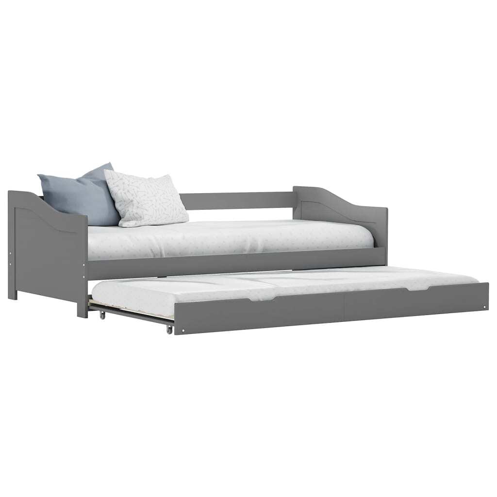 Opulent Reverie Grey Pull-Out Sofa Bed Frame