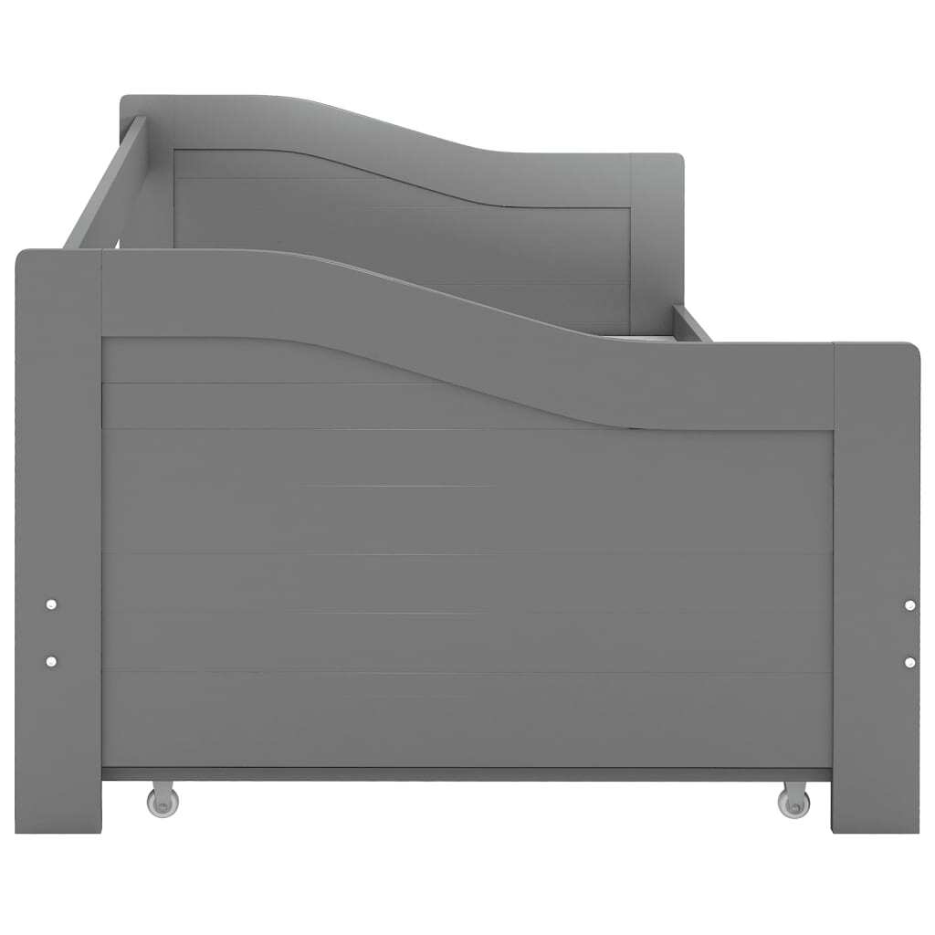 Opulent Reverie Grey Pull-Out Sofa Bed Frame