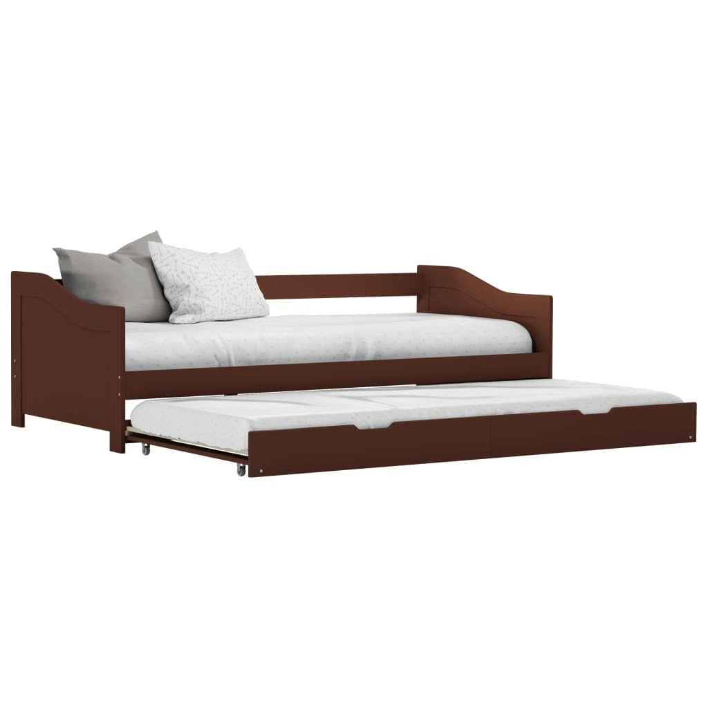 Opulent Reverie Brown Pull-Out Sofa Bed Frame