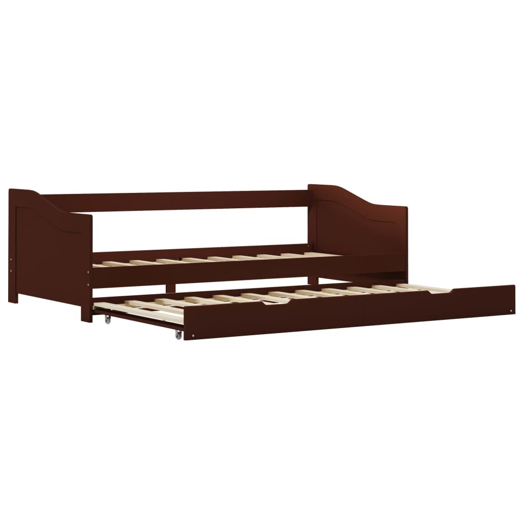 Opulent Reverie Brown Pull-Out Sofa Bed Frame