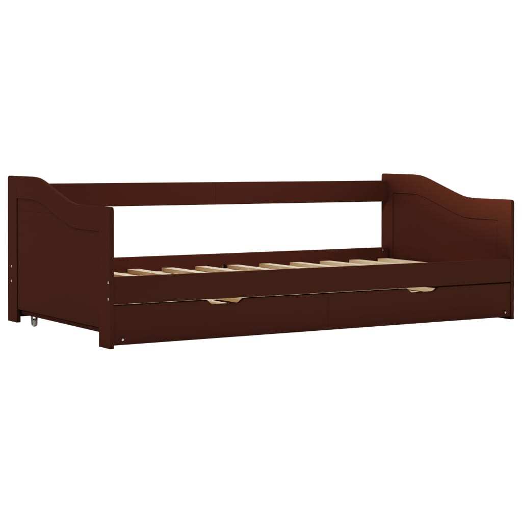 Opulent Reverie Brown Pull-Out Sofa Bed Frame