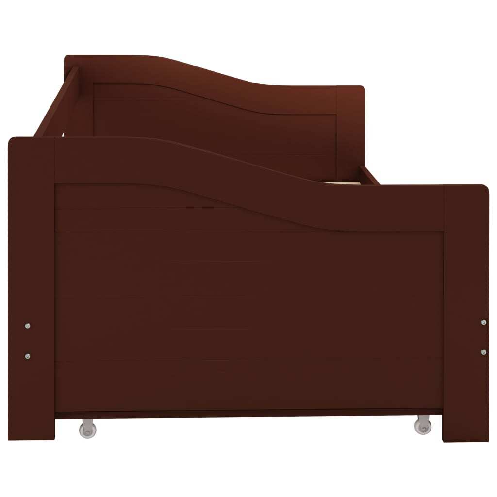 Opulent Reverie Brown Pull-Out Sofa Bed Frame