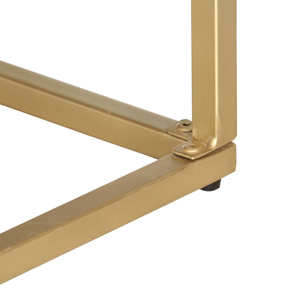 Mafett Sideboard Gold 120x30x75 cm Solid Mango Wood