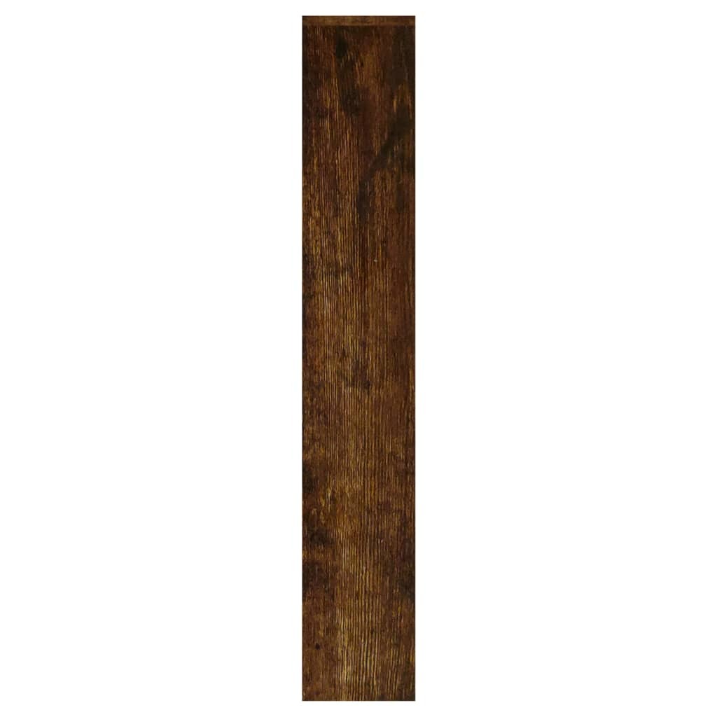 Prestige Smoked Oak Mirror Shoe Cabinet – 3-Layer Elegance