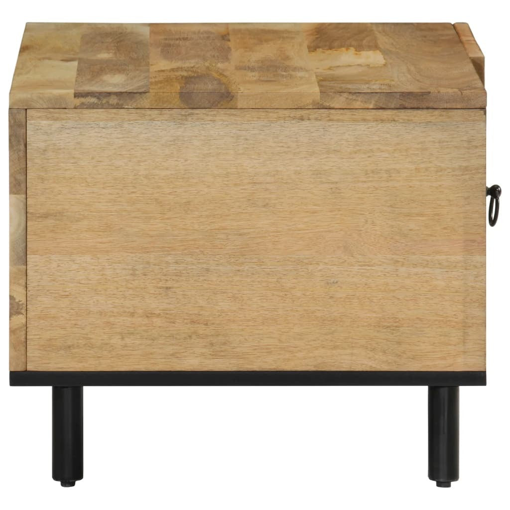 Mafett Solid Mango Wood Coffee Table – 80x50x40 cm