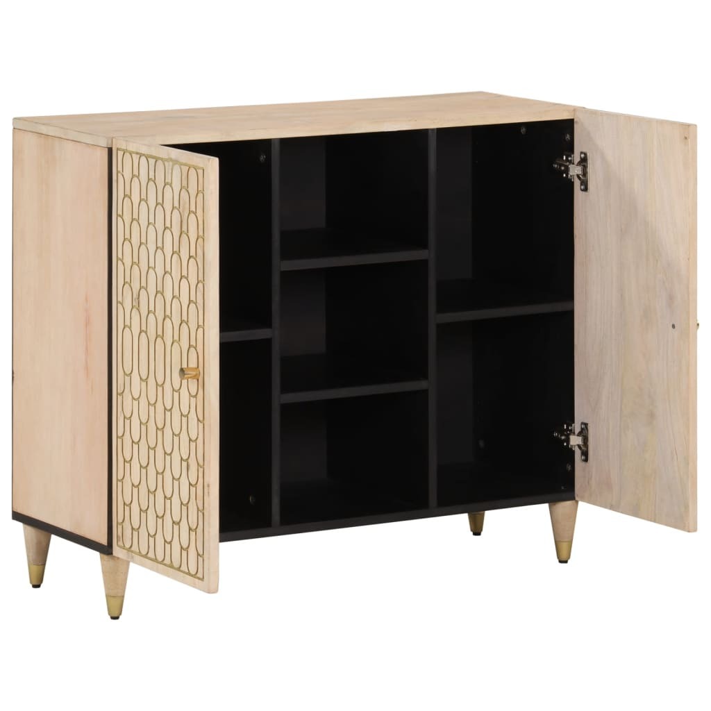 Mafett Side Cabinet 90x33x75 cm Solid Wood Mango