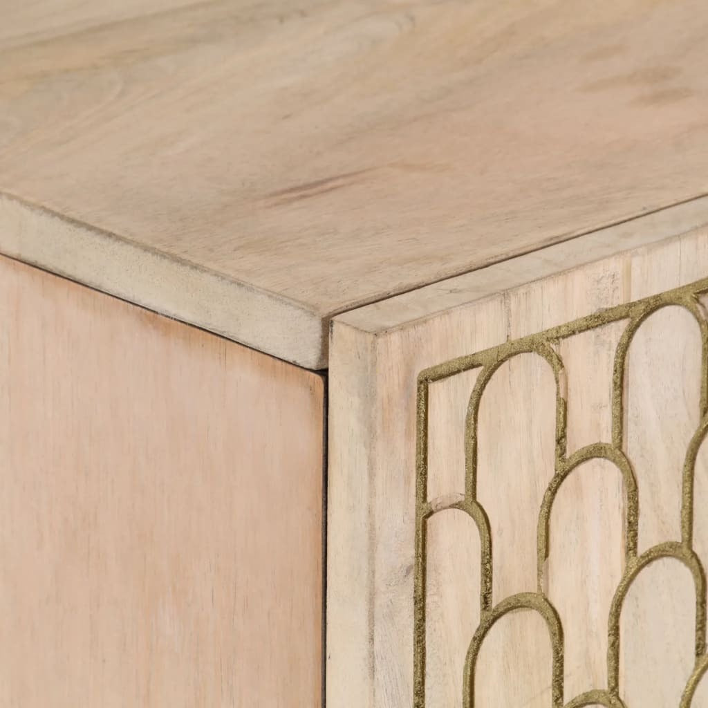 Mafett Side Cabinet 90x33x75 cm Solid Wood Mango