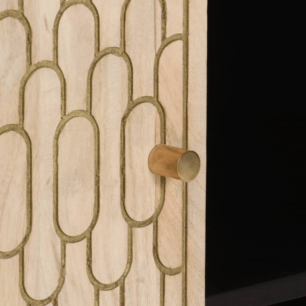 Mafett Side Cabinet 90x33x75 cm Solid Wood Mango