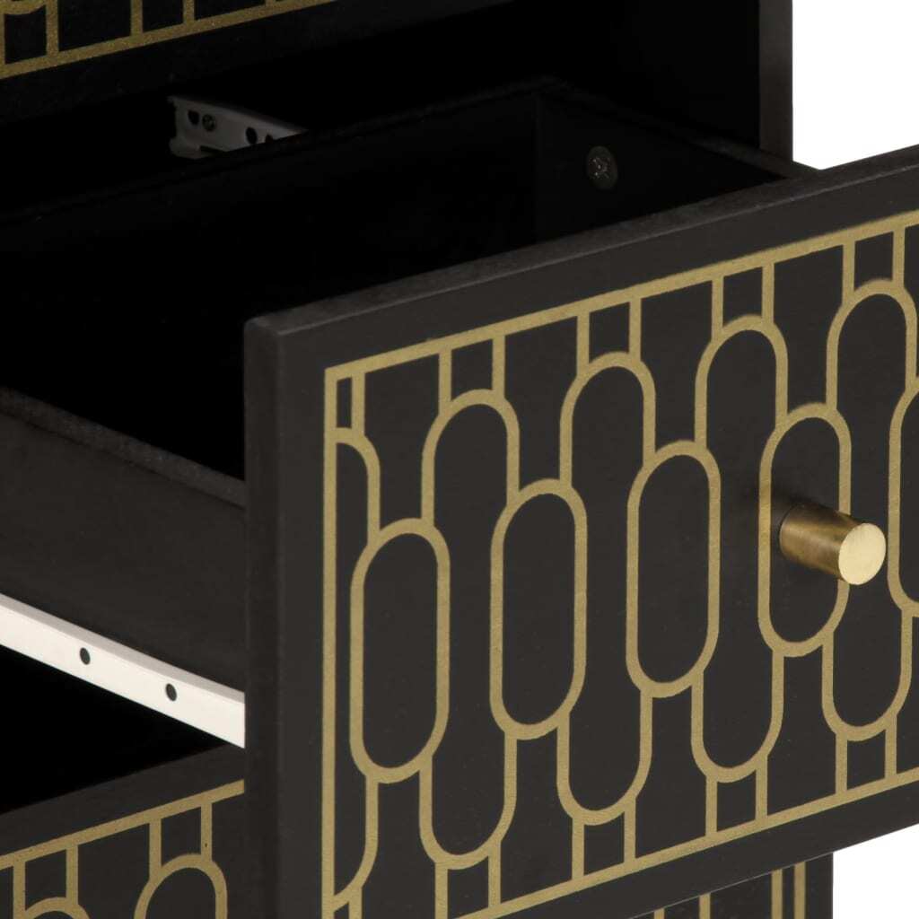 Imperial Mango Side Cabinet – 3-Drawer Solid Wood Elegance