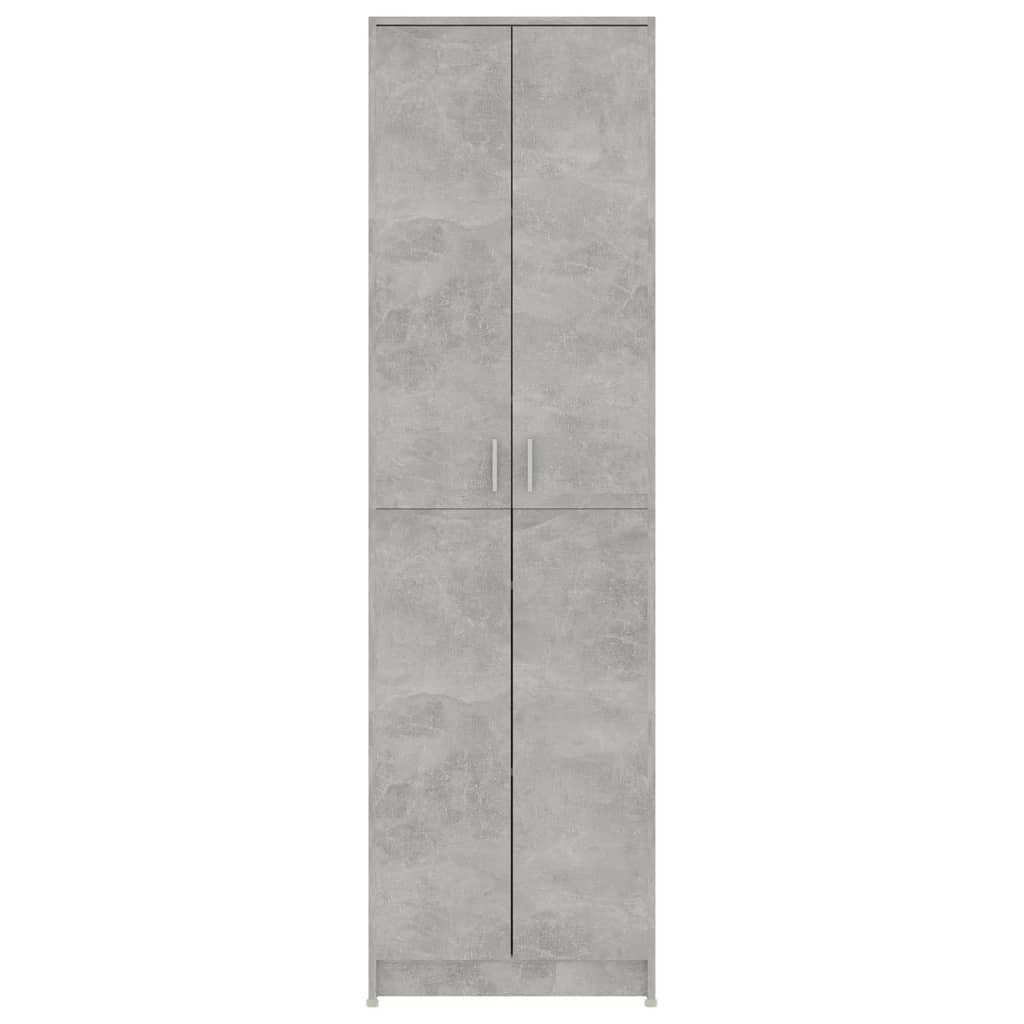 Mafett Hallway Wardrobe – Concrete Grey Finish, 55x25x189 cm, Durable Engineered Wood