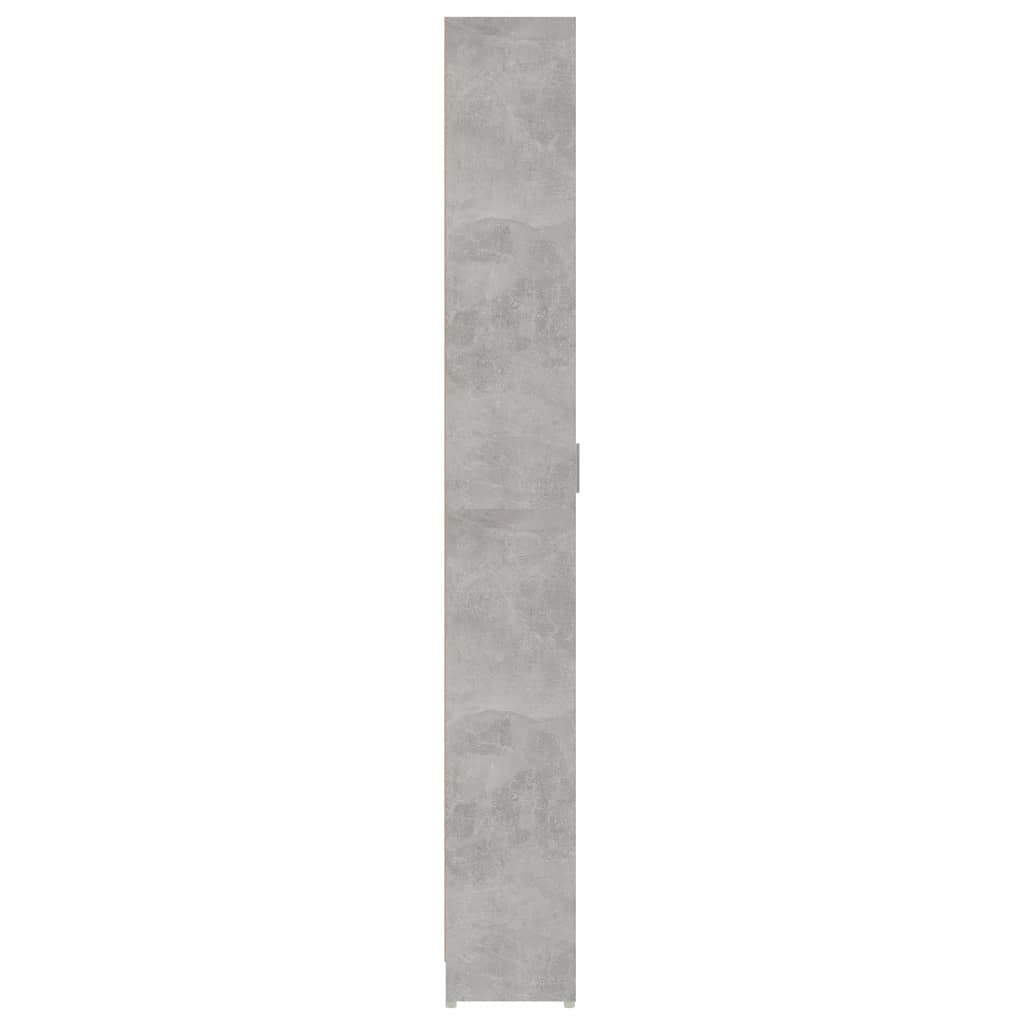 Mafett Hallway Wardrobe – Concrete Grey Finish, 55x25x189 cm, Durable Engineered Wood