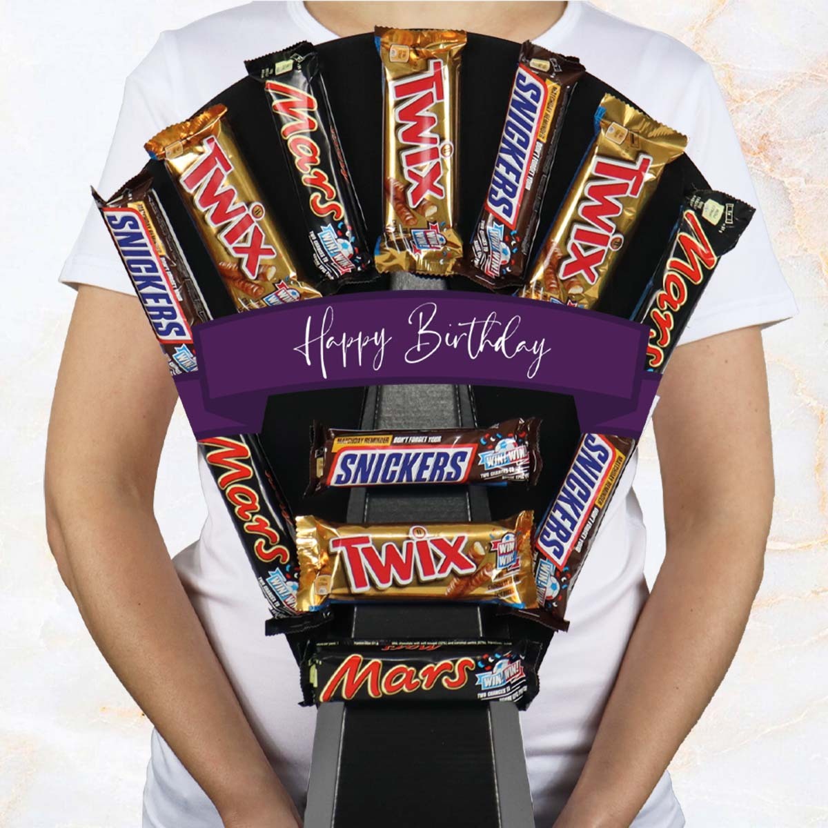 Mars, Snickers & Twix Chocolate Bouquet
