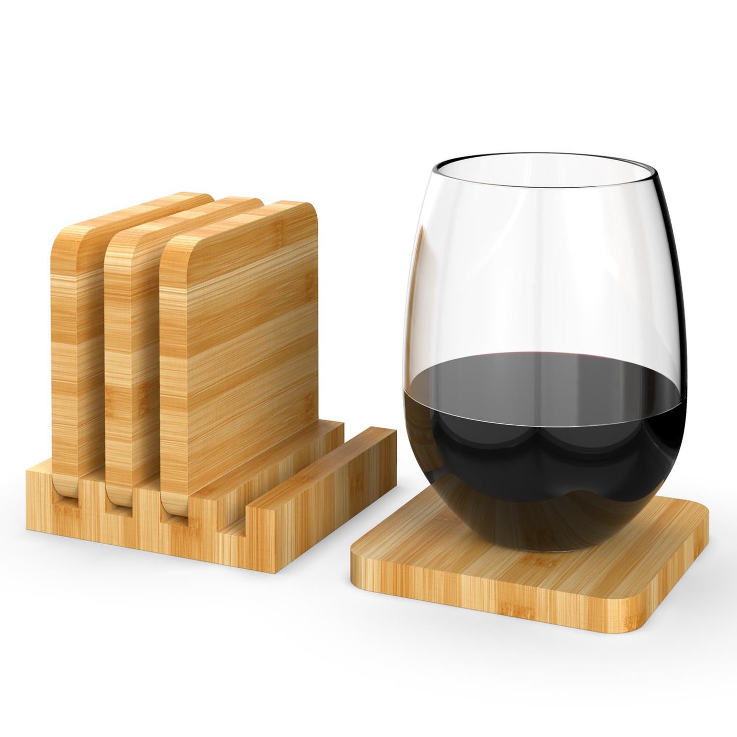 Vinsani bamboo coasters 1010200