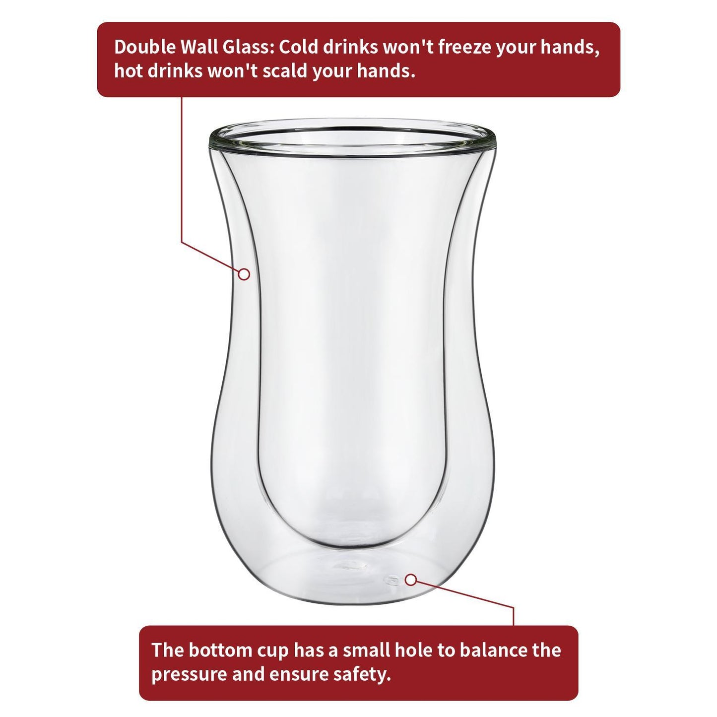 Vinsani double wall glasses curve 1010066