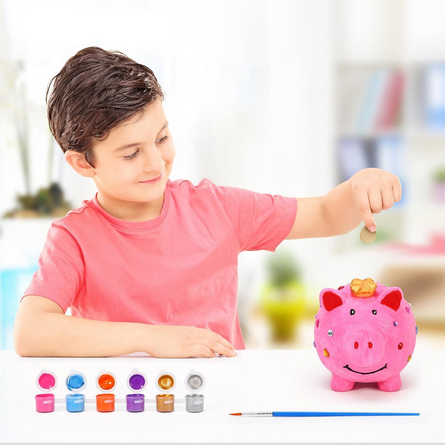 Mafett Piggy Money Jar Craft Kit for Kids – Fun DIY Savings Bank Activity