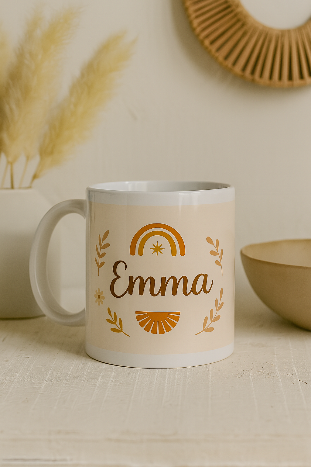 Printed & Personalised Mugs – Custom Boho Ceramic Gifts | Mafett
