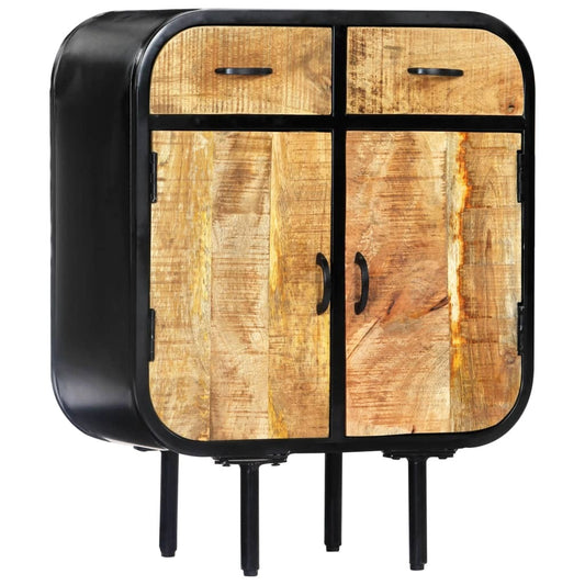 Mafett Sideboard 60x30x75 cm Solid Mango Wood and Iron