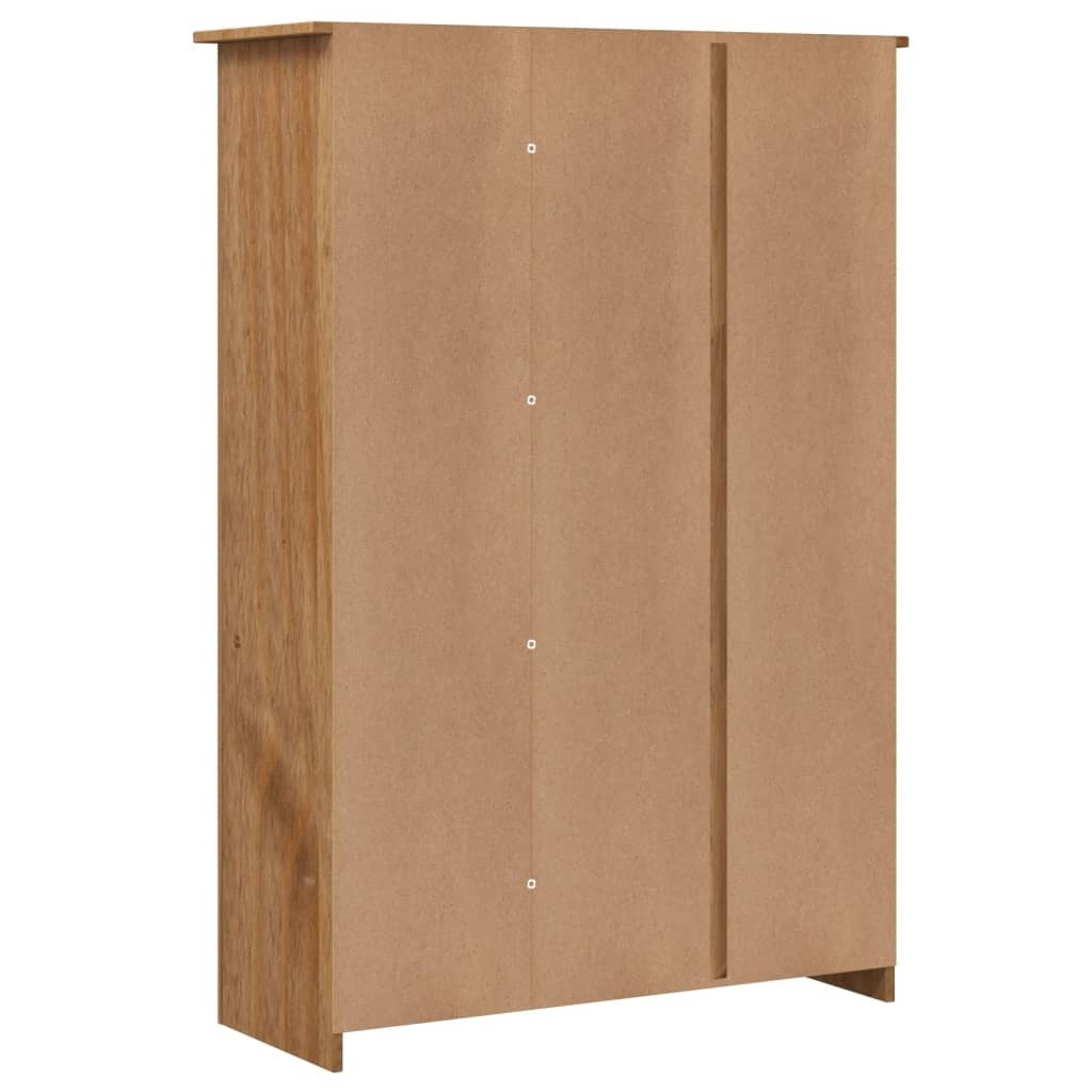 Stylish 3-Door Wardrobe – 118x50x171.5 cm, Pine Wood, Panama Range