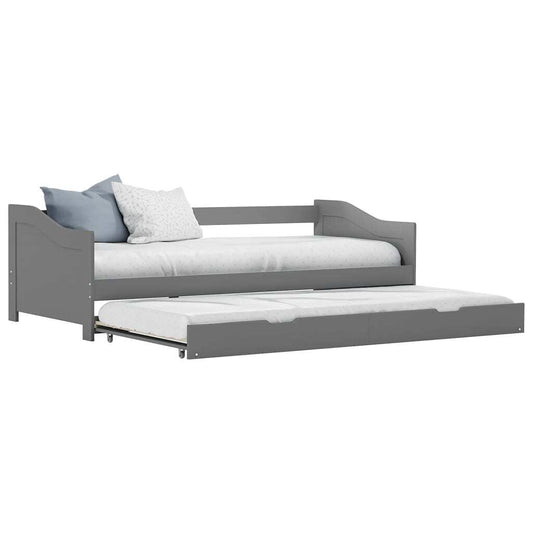Opulent Reverie Grey Pull-Out Sofa Bed Frame