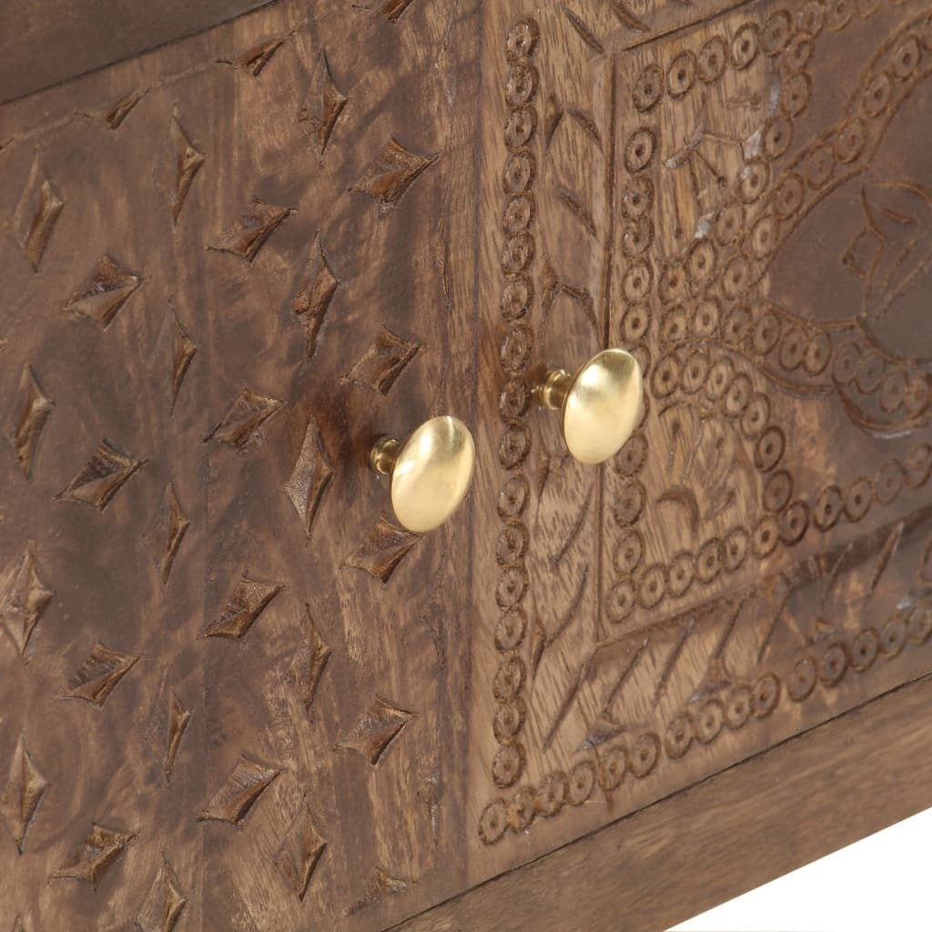 Mid-Century Luxe Mango TV Cabinet – Solid Wood Elegance
