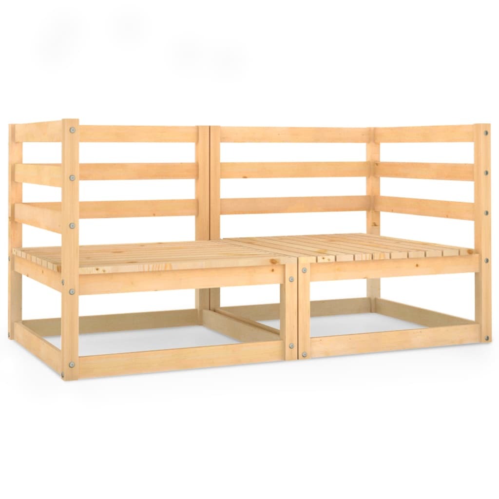 Mafett Garden 2-Seater Sofa Solid Pinewood