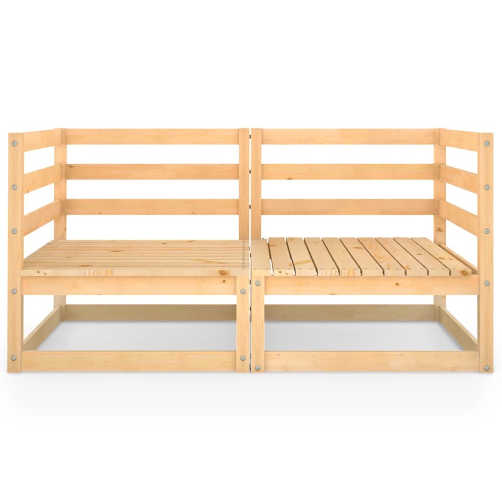 Mafett Garden 2-Seater Sofa Solid Pinewood