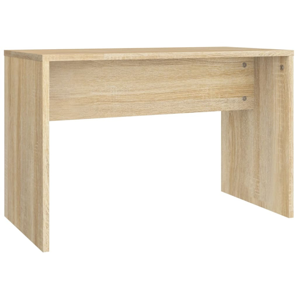 Mafett Dressing Table Set Sonoma Oak with Stool