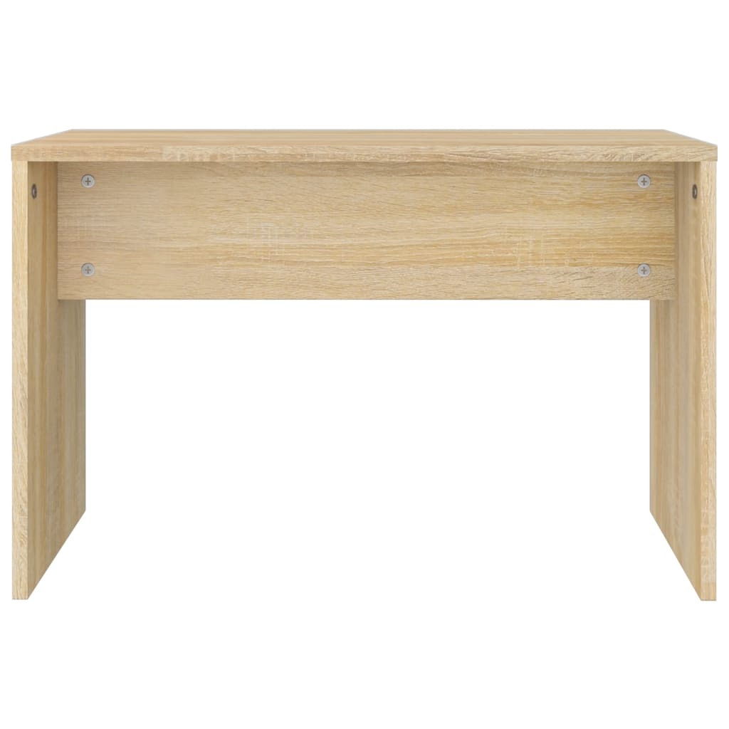 Mafett Dressing Table Set Sonoma Oak with Stool