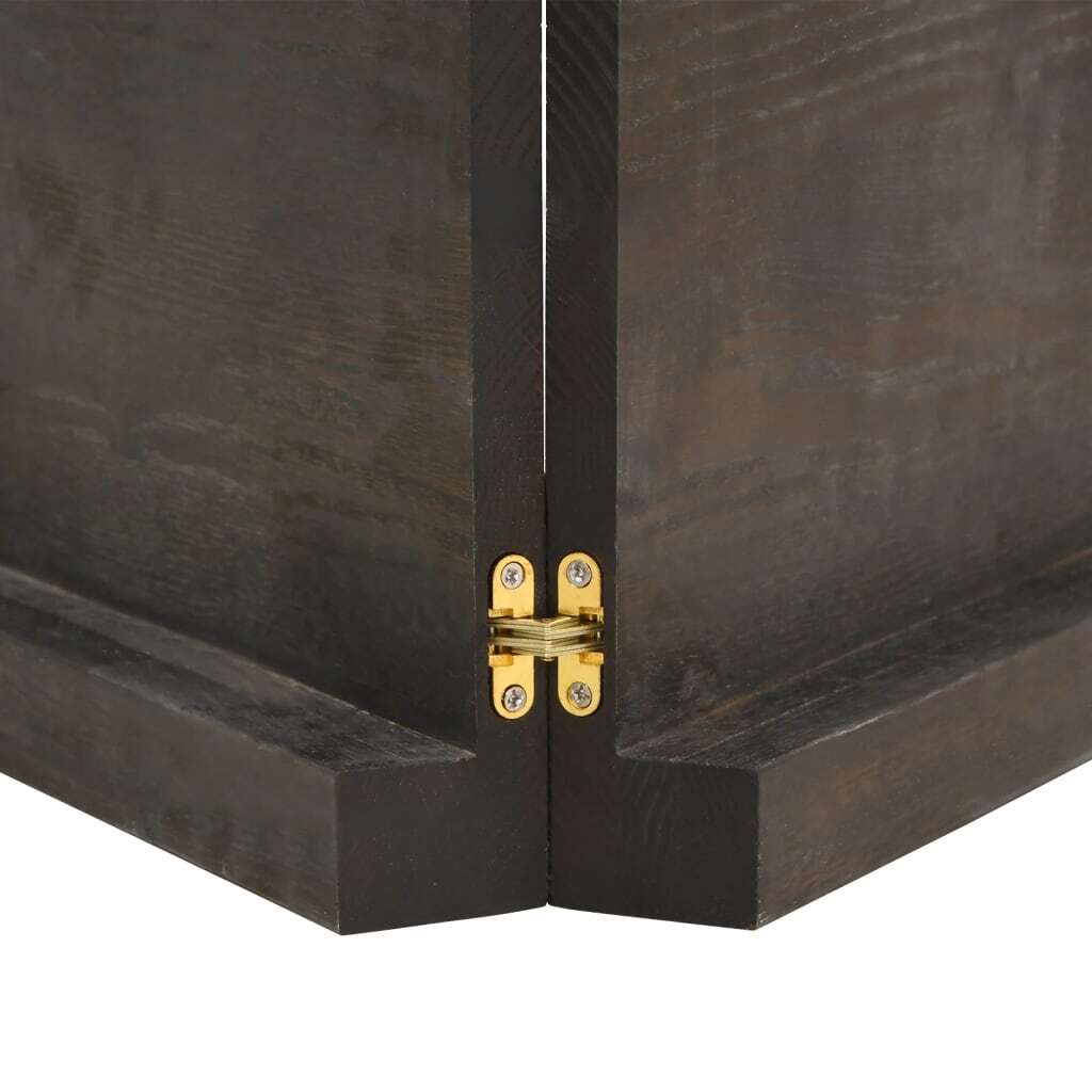 Mafett Dark Brown Tabletop – 160x50x(2-6) cm, Treated Solid Oak Wood