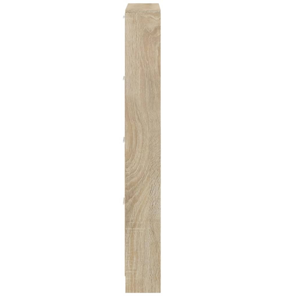 Imperial Oak Shoe Cabinet – 4-Drawer Engineered Wood Storage