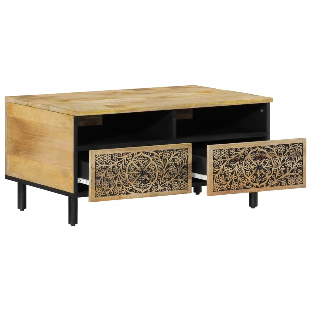 Mafett Elegant Coffee Table Solid Wood Mango  80x54x40 cm