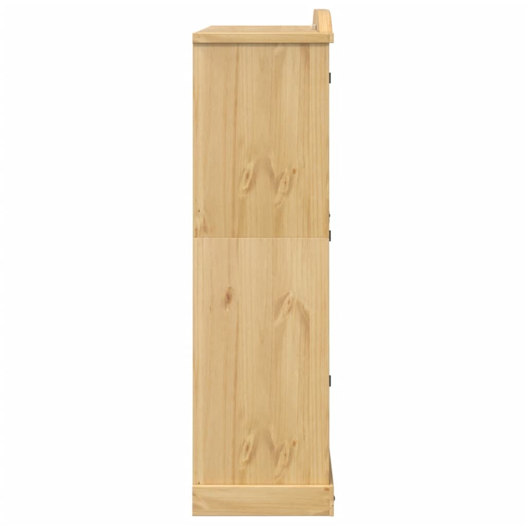 Classic Wooden Corona Wardrobe – 151.5x52x186 cm, Solid Pine Wood Construction