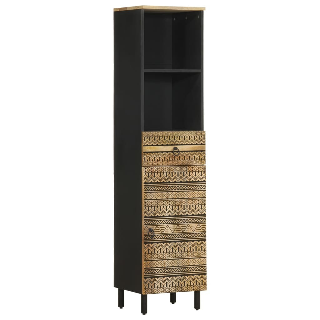 Mafett Bathroom Cabinet 38x33.5x160 cm Solid Wood Mango
