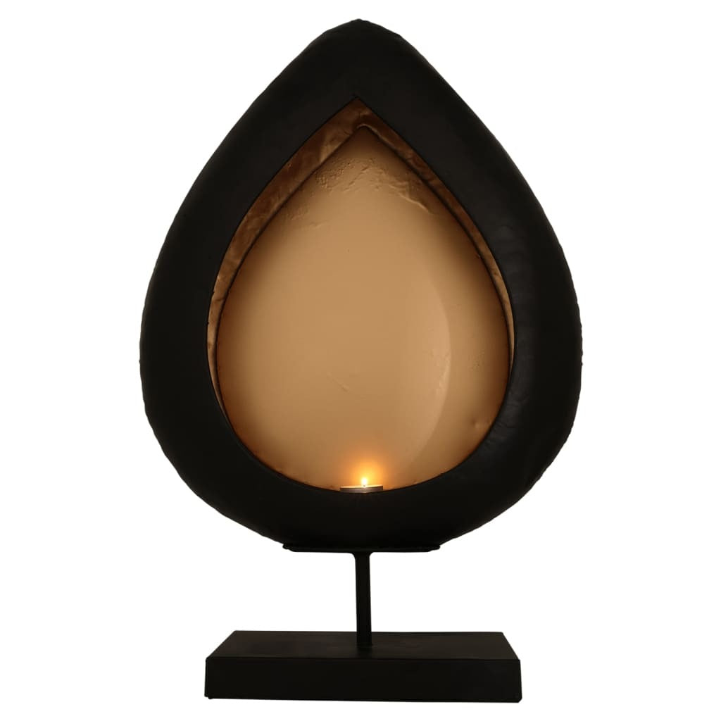 Lesli Living Drop Candle Holder Egg on Stand, Stunningly Crafted with Precision, Measuring 23x11x41 cm - Perfect for Adding a Touch of Contemporary Elegance and Illuminating Your Space with Warmth and Style
