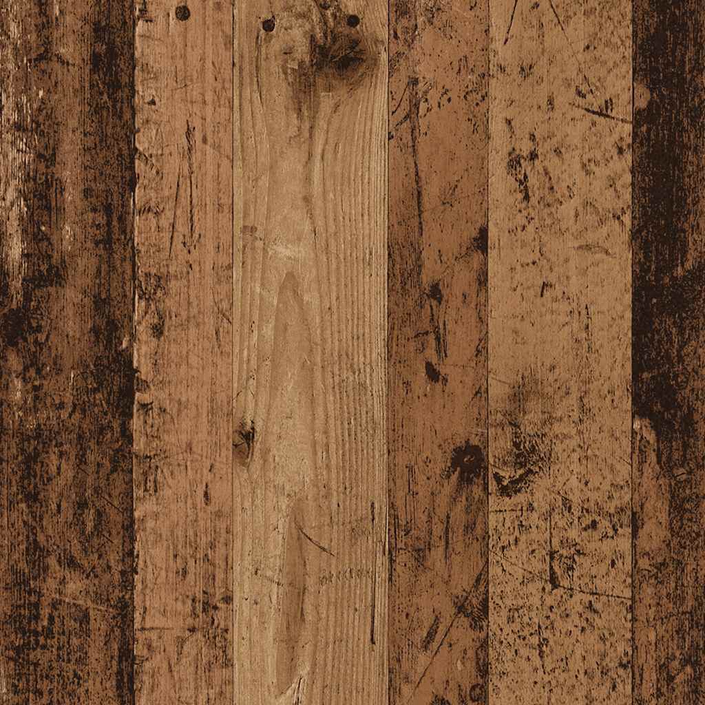 Mafett Hallway Wardrobe – Rustic Old Wood Finish, 55x25x189 cm, Premium Engineered Wood