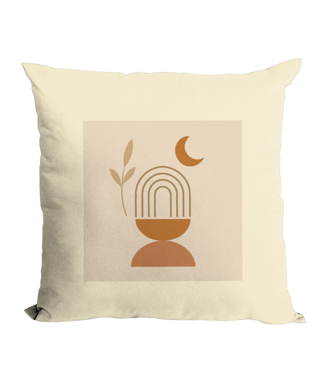 Set of 4 Boho Cushion Covers Minimalist Abstract Designs in Neutral Earthy Tones