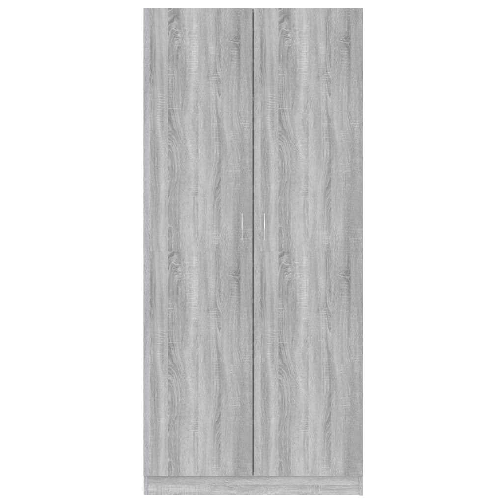 Elysian Grey Sonoma Wardrobe – Elegant Engineered Wood Design