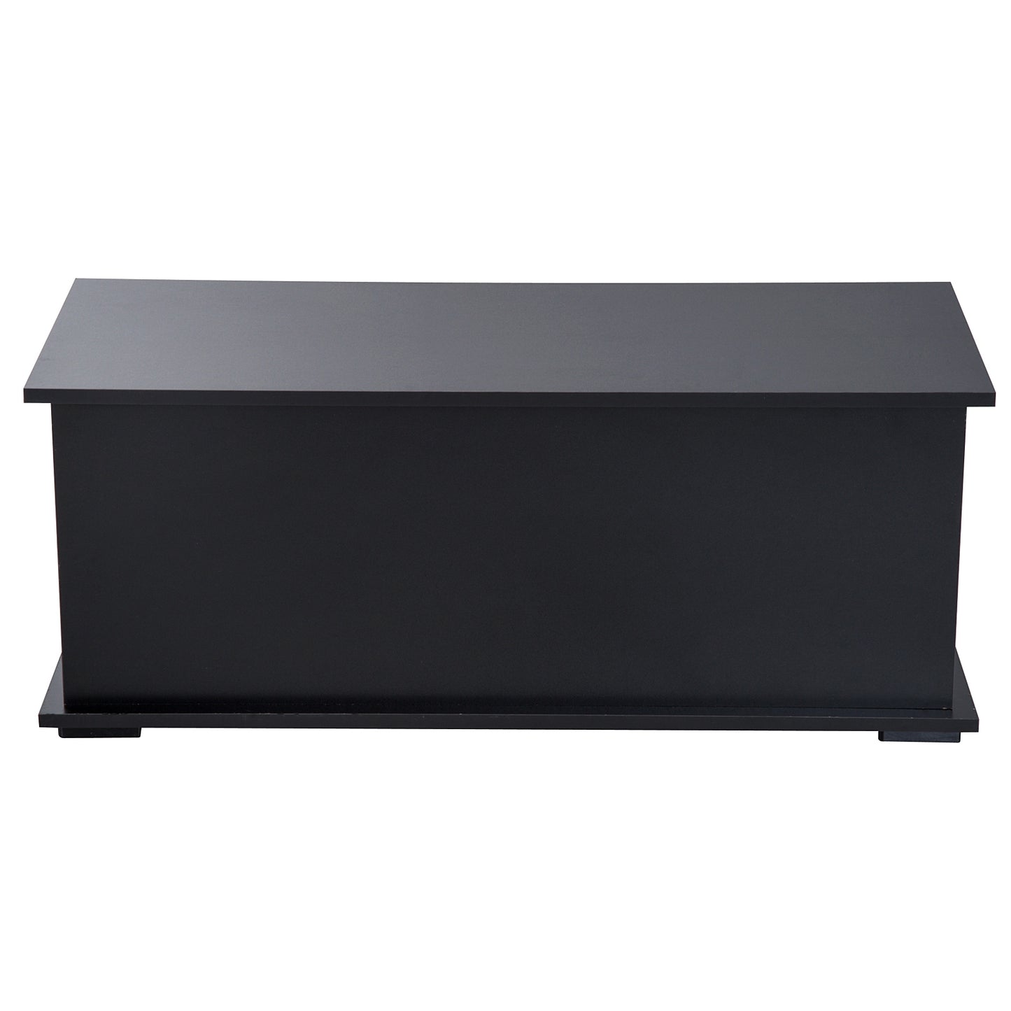 Mafett Ottoman Storage Box Chest Cabinet Keepsake With Lid Chipboard Black