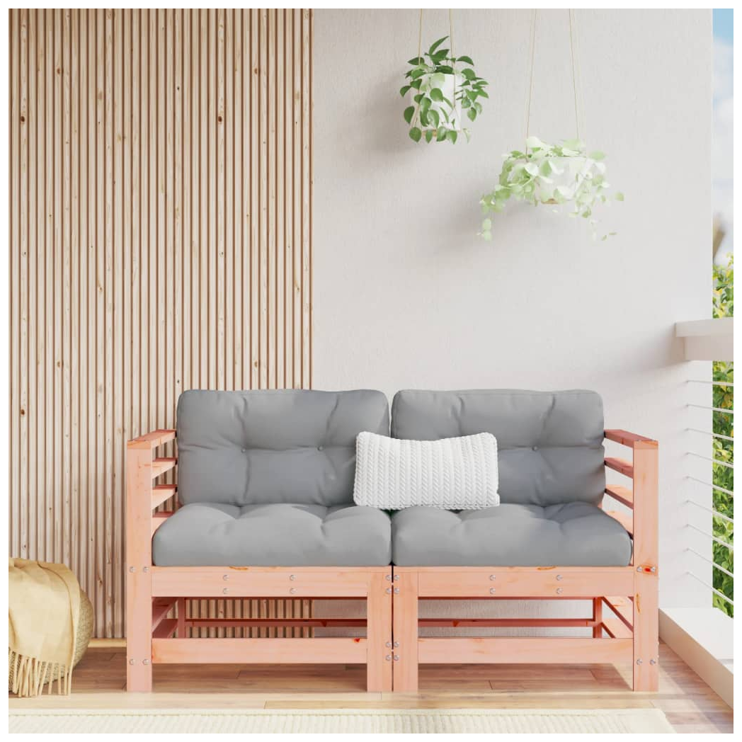 Mafett Cozy Corner Sofas with Cushions 2 pcs Solid Wood Douglas