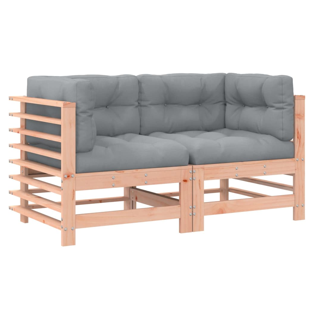 Mafett Cozy Corner Sofas with Cushions 2 pcs Solid Wood Douglas