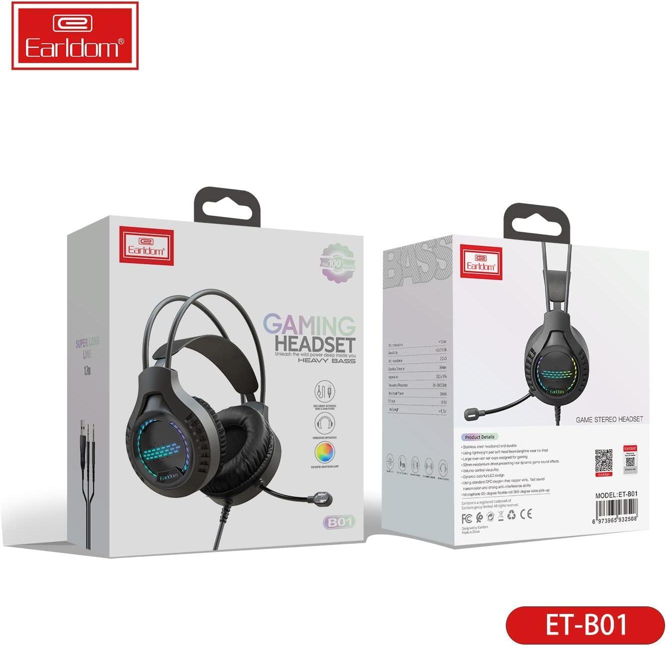 Mafett Wired Gaming Headset – Sleek Black Design