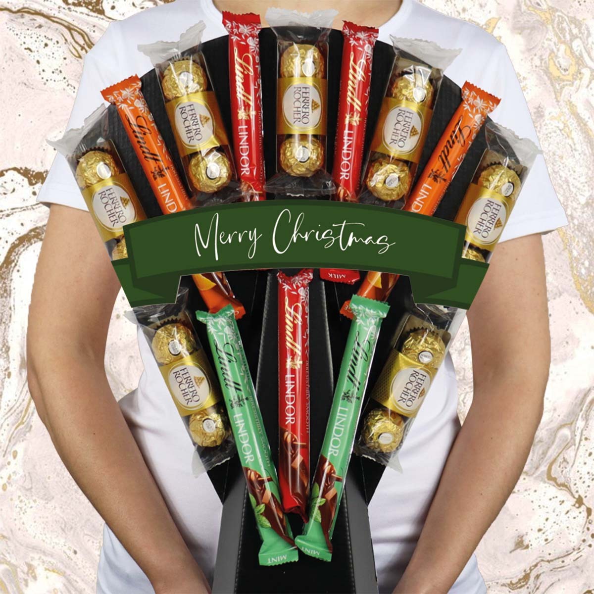 Mafett Ferrero Rocher & Lindt Lindor Chocolate Bouquet Gift for Christmas