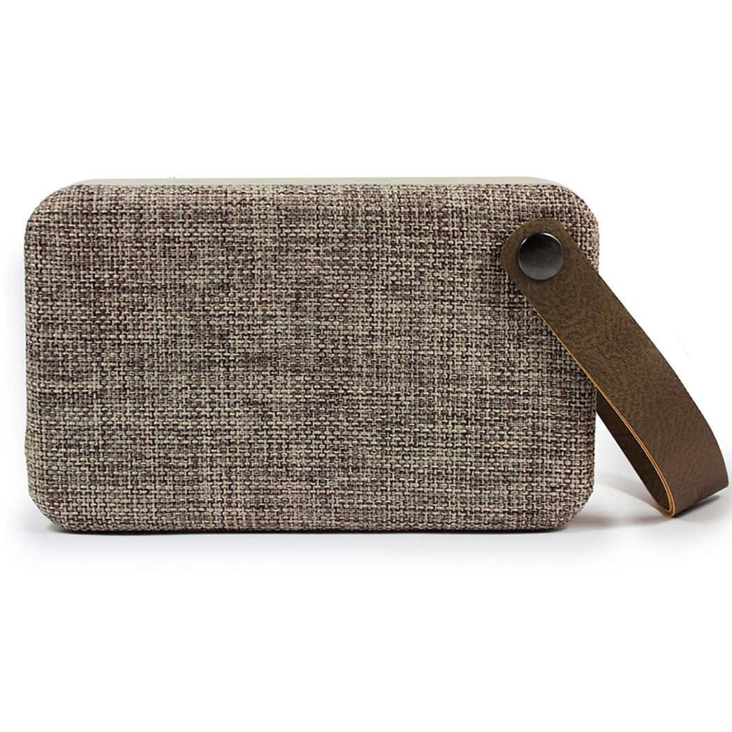 Mafett Soundz Fabric Bluetooth V4.1 Portable Speaker - SZ250 & SZ300 (Brown)